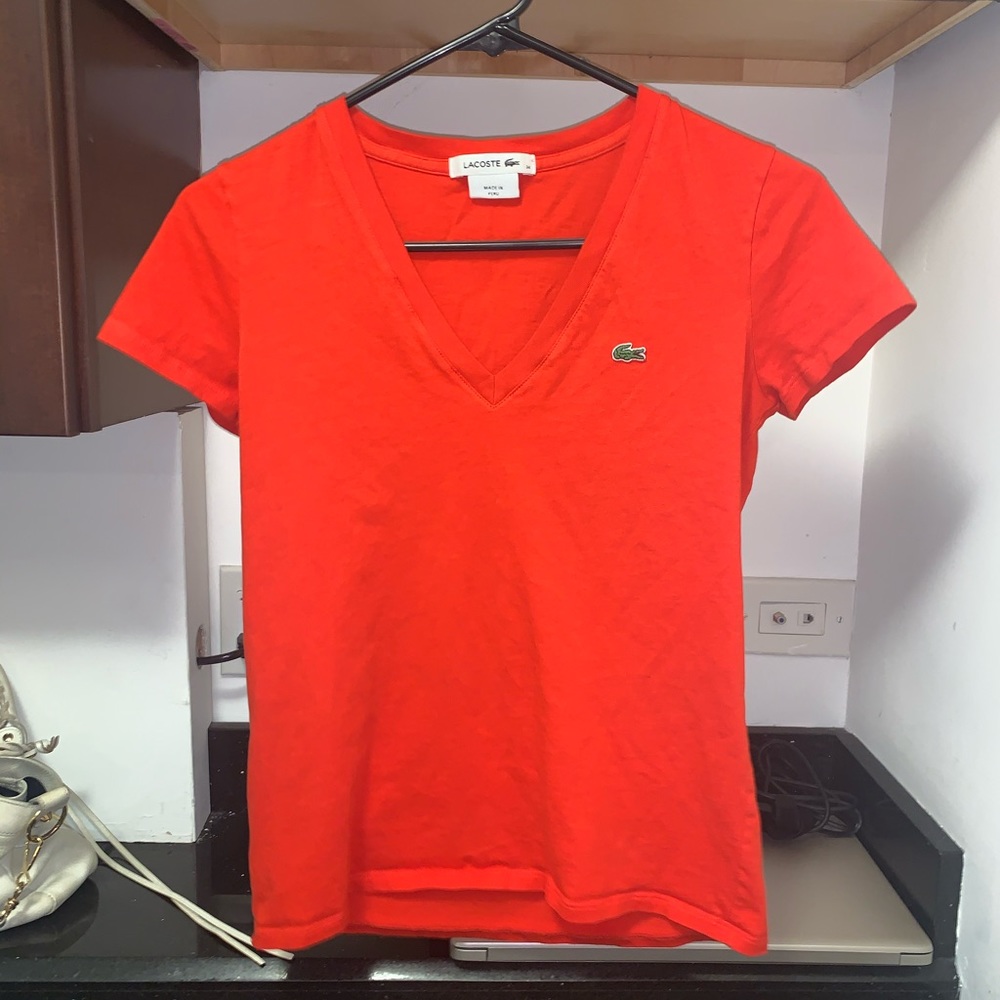 Lacoste woman’s V-neck Tee